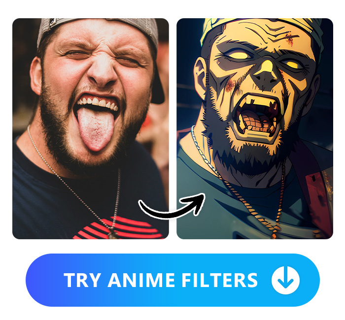 make a meme by applying anime filters with PhotoDirector